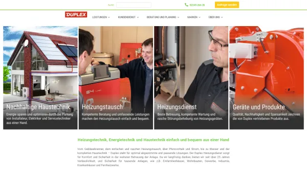 Website Screenshot: Duplex Feuerungstechnik Neue Seite 2 - Duplex Haustechnik - Date: 2023-06-14 10:47:24