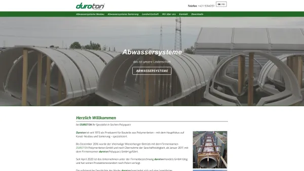 Website Screenshot: duroton Polymerbeton GmbH - duroton | Home - Date: 2023-06-22 15:10:52