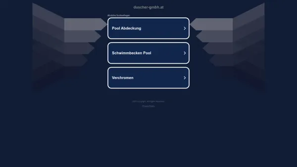 Website Screenshot: Schwimmbecken Duscher GmbH - duscher-gmbh.at - Date: 2023-06-14 10:38:13