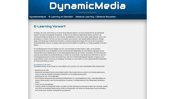 Website Screenshot: Dynamic Media eLearning GmbH - DynamicMedia - E-Learning und "Neues Lernen" - Date: 2023-06-22 15:00:19
