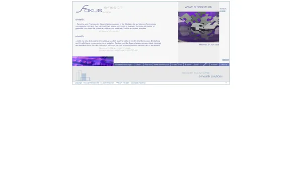 Website Screenshot: Fokus Dr. Panosch KEG - FOKUS - e-health solutions - Date: 2023-06-22 15:00:19