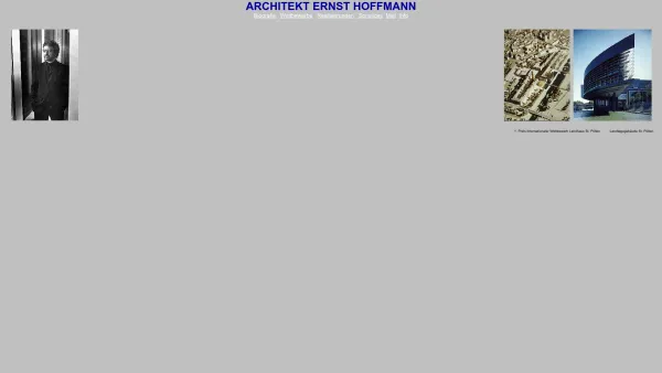 Website Screenshot: Arch. Prof. DI. Ernst Hoffmann ZT-GmbH - Index - Date: 2023-06-14 10:37:49