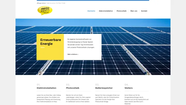Website Screenshot: Andreas Kern Elektro - Startseite - Elektro Kern - Date: 2023-06-14 16:34:42