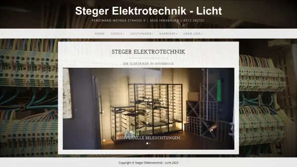 Website Screenshot: Steger Elektrotechnik Licht - Steger Elektotechnik - Licht - Date: 2023-06-22 15:00:19