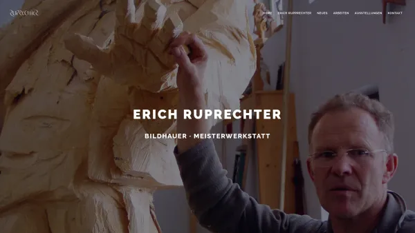Website Screenshot: Erich Ruprechter - Erich Ruprechter - Bildhauer Meisterwerkstatt - Date: 2023-06-22 15:00:19