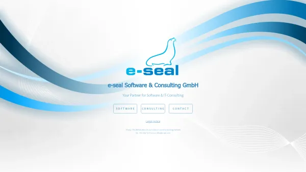 Website Screenshot: e-seal Datenverarbeitung GmbH - e-seal Software & Consulting GmbH - Date: 2023-06-22 15:00:19