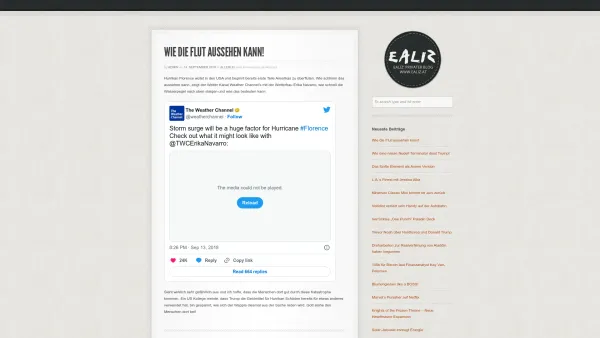 Website Screenshot: bei EALIZ - Ealiz privater Weblog - Aus dem Online Leben von Ealiz - Date: 2023-06-22 15:00:19
