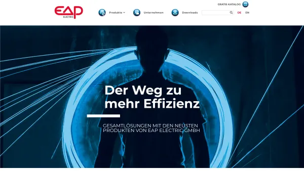 Website Screenshot: EAP Electric GmbH - EAP electric - wir schaffen intelligente Verbindungen - Date: 2023-06-14 10:39:32