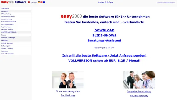 Website Screenshot: easy2000 Software - easy2000 Software für Ihr Rechnungswesen - Date: 2023-06-15 16:02:34