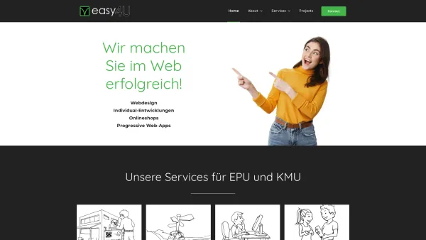 Website Screenshot: easy4U gmbh - Home - easy4U Webagentur Gmunden/Salzkammergut - Date: 2023-06-14 10:46:41