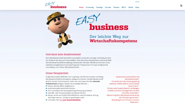 Website Screenshot: easy business - KEA Wirtschaftstraining GmbH - Easy Business Training GmbH - Easy Business - Date: 2023-06-22 15:00:19
