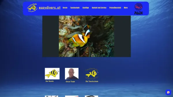 Website Screenshot: Tauchschule Easydivers.at - Home | easydivers - Date: 2023-06-22 15:00:19