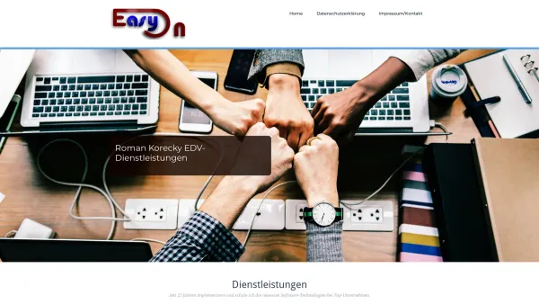 Website Screenshot: Korecky Easy On - Easy On – Roman Korecky EDV-Dienstleistungen - Date: 2023-06-22 15:00:19