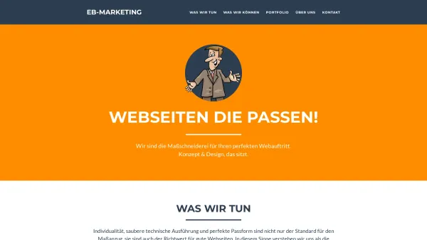 Website Screenshot: EB | Marketing  Webmarketing u. Webdesign - eb-marketing: Webdesign nach Maß! - Date: 2023-06-15 16:02:34