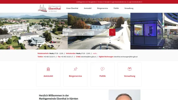 Website Screenshot: Marktgemeinde Ebenthal Kärnten informiert - Marktgemeinde Ebenthal in Kärnten - Geko digital - Date: 2023-06-22 15:10:52