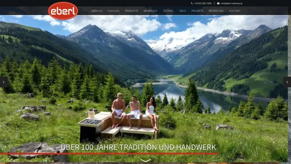 Website Screenshot: EBERL SAUNA DIE VITALWELT-MACHER - Individuelle Wellnessanlagen im Zillertal - Eberl Sauna - Date: 2023-06-22 15:10:52