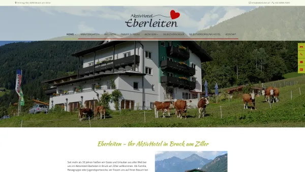 Website Screenshot: Aktivhotel Eberleiten - Gasthof Eberleiten - Jugend- & Aktivhotel in Bruck am Ziller - Date: 2023-06-22 15:10:52