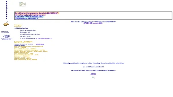 Website Screenshot: Gemeindeamt EBERSDORF - EBERSDORF - Date: 2023-06-22 15:10:52