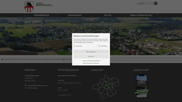 Website Screenshot: Gemeindeamt Eberstalzell - Eberstalzell - Startseite - Date: 2023-06-14 10:39:34