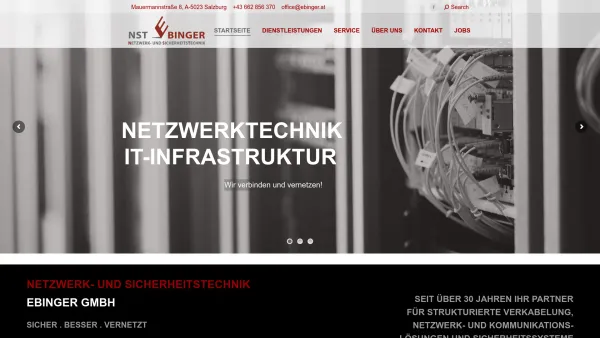 Website Screenshot: Ebinger Netzwerktechnik GmbH - NST EBINGER – sicher besser vernetzt - Date: 2023-06-22 15:11:10