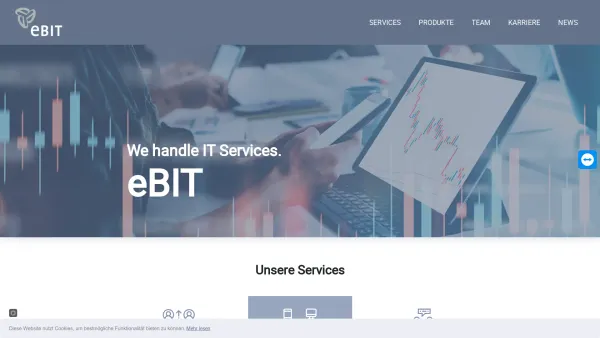 Website Screenshot: Ebit GmbH - Home - Date: 2023-06-14 10:38:15