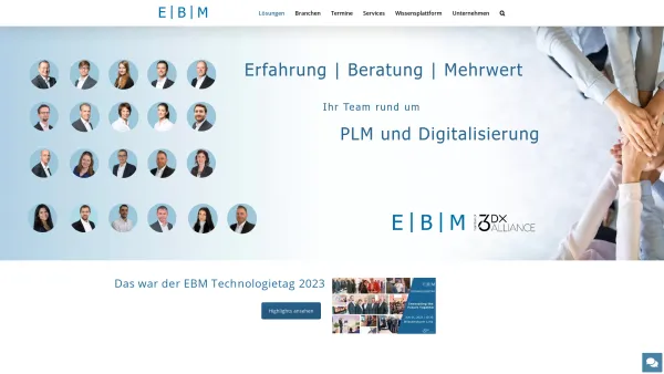 Website Screenshot: EBM GmbH - EBM GmbH - Erfahrung Beratung Mehrwert | CAD u. mehr - Date: 2023-06-14 10:47:24