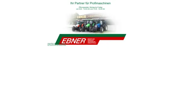 Website Screenshot: bei Firma Johann Ebner - Willkommen bei Firma Johann Ebner - Date: 2023-06-14 10:39:34