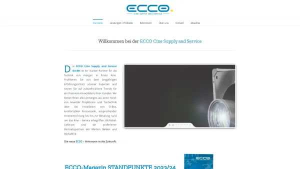 Website Screenshot: ECCO Berkel KEG - ECCO – Cine Supply and Service - Date: 2023-06-22 15:11:10