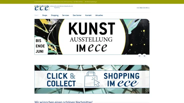 Website Screenshot: ECE Kapfenberg Einkaufs-Centrum-Europaplatz - ece Kapfenberg ... das Einkaufszentrum in Kapfenberg - Date: 2023-06-22 15:11:10