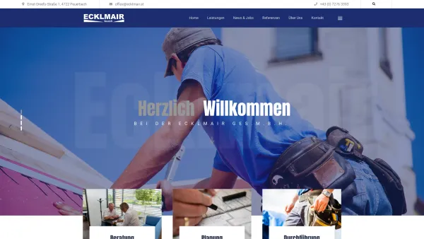 Website Screenshot: Fassadenbau Ecklmair Ges.m.b.H. - Fassadenbau - Ecklmair Ges.m.b.H. - Date: 2023-06-14 10:39:34