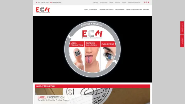 Website Screenshot: ECM-Holding GmbH - Startseite - ECM - Date: 2023-06-22 15:11:10