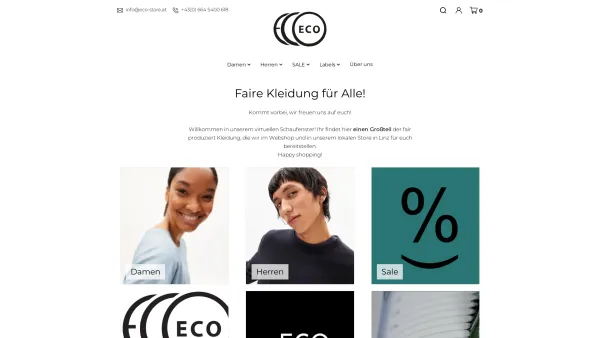 Website Screenshot: ECO Ethically Correct Outfits - Faire Kleidung für Alle! | ECO - Ethically Correct Outfits - Date: 2023-06-22 15:00:19