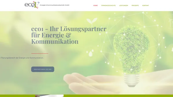 Website Screenshot: eco1.at Komplettlösungen für Energie und Kommunikation - Eco1 - eco1-Energie & Kommunikationstechnik GmbH - Date: 2023-06-14 10:39:34