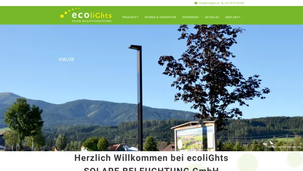 Website Screenshot: ecoliGhts - ecoliGhts - Solare Beleuchtungstechnik - Willkommen - Date: 2023-06-14 10:39:34