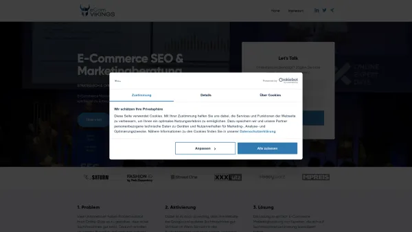 Website Screenshot: eCom VIKINGS - E-Commerce Marketingberatung mit Fokus auf SEO-Beratung Wien - Date: 2023-06-22 15:00:19