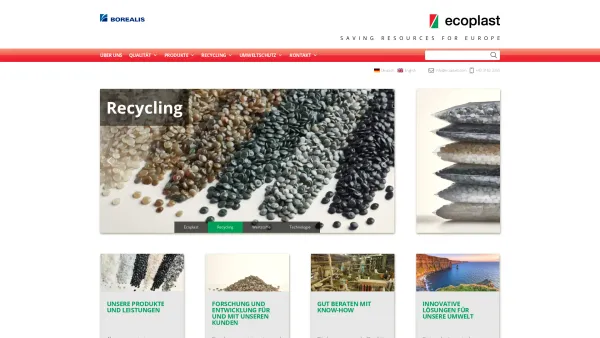 Website Screenshot: Ecoplast GmbH Wildon Steiermark Austria Kunststoffrecycling - Ecoplast Kunststoff-Recycling GmbH in Wildon, Steiermark, Austria - Date: 2023-06-22 15:00:20