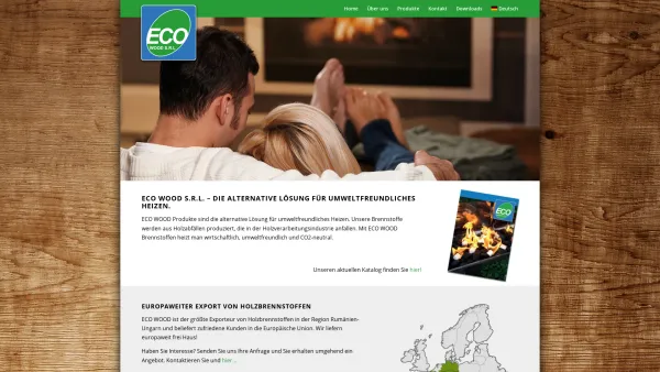 Website Screenshot: SC ECO WOOD SRL - ECO WOOD | Die alternative Lösung für umweltfreundliches Heizen. - Date: 2023-06-15 16:02:34