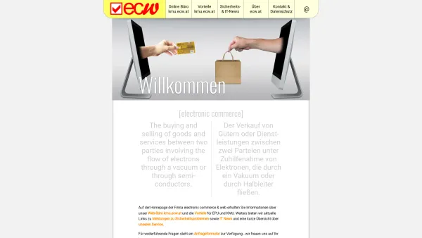 Website Screenshot: electronic commerce web - electronic commerce & web - Willkommen - Date: 2023-06-22 15:00:20