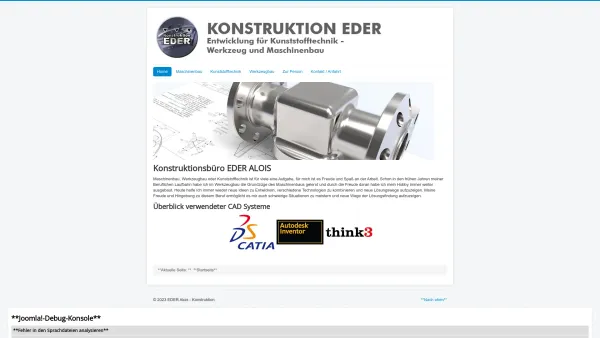 Website Screenshot: Konstruktion Eder - Home - Date: 2023-06-22 15:00:20