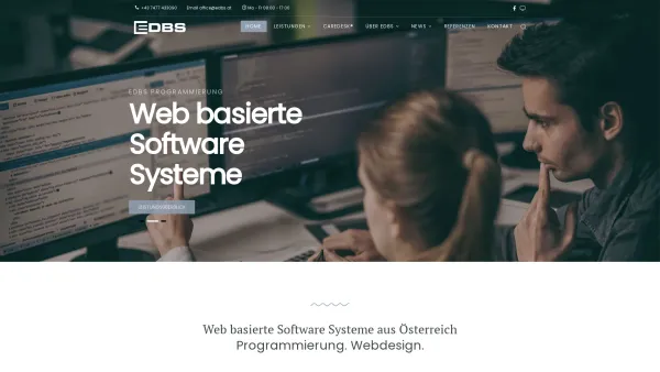 Website Screenshot: EDBS Manfred Wieser - EDBS GmbH, Softwareentwicklung & caredesk Sozialsoftware - Date: 2023-06-22 15:00:20