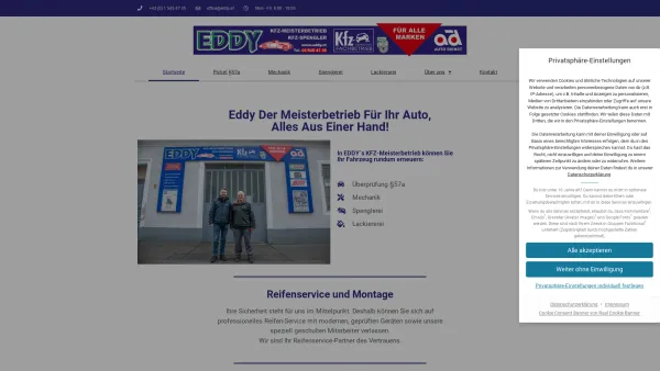 Website Screenshot: Eddys KFZ-Werkstatt - Eddy der Meisterbetrieb – Eddy der Meisterbetrieb für Ihr Auto, alles aus einer Hand! - Date: 2023-06-22 15:00:20