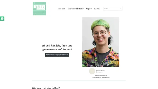 Website Screenshot: Edelis Aufräumcoaching Elis Eder - Edelis: Aufräumcoaching Wien - Date: 2023-06-26 10:26:16