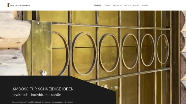 Website Screenshot: Dürnberger Schwentner Waidring Kössen - Tiroler Edelschmiede – Amboss für schneidige Ideen - Date: 2023-06-22 15:00:20