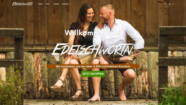 Website Screenshot: Edelschwortn - Edelschwortn aus Villach - Lederhosen und Tracht - Date: 2023-06-22 15:00:20