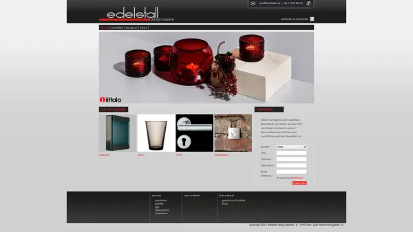 Website Screenshot: edelstall designobjekte - home - edelstall - Date: 2023-06-22 15:00:20