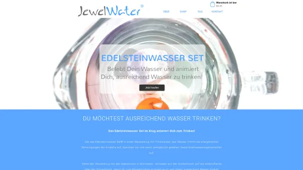 Website Screenshot: edelsteinwasser.at - Edelsteine für Wasserbelebung - Date: 2023-06-22 15:00:20