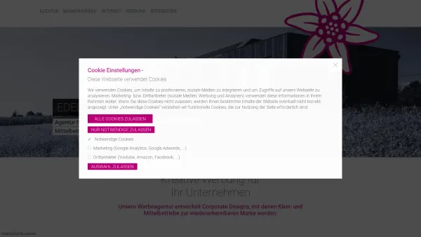 Website Screenshot: Edelweiss Werbeagentur GmbH - EDELWEISS Werbeagentur | Full Service Agentur - Date: 2023-06-14 10:39:34