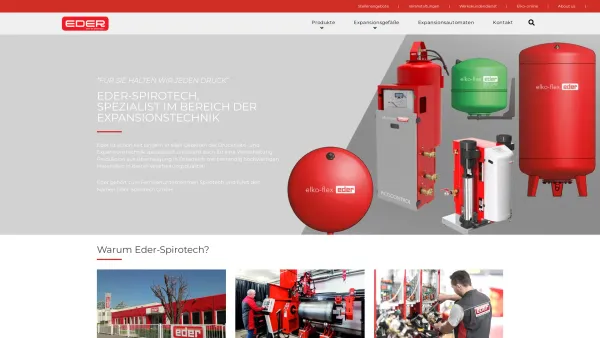 Website Screenshot: Gebrüder Eder EDER - Home - Eder-Spirotech GmbH - Date: 2023-06-22 15:00:20