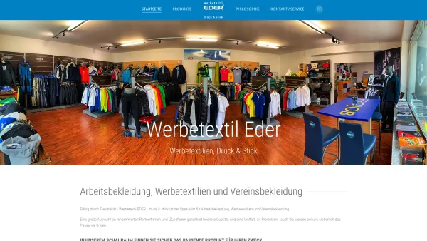Website Screenshot: Wolfgang Werbetextil EDER Druck Stick Buch bei Jenbach - Startseite - Date: 2023-06-14 10:47:24