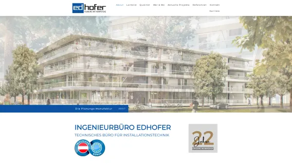Website Screenshot: Technisches Büro Edhofer - Ingenieurbüro Edhofer - roland-edhofers Webseite! - Date: 2023-06-22 15:11:10